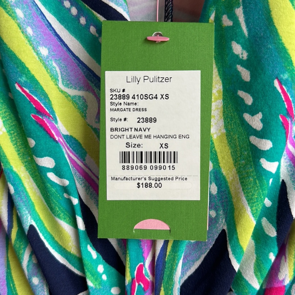 NWT Lilly Pulitzer Margate dress Don’t Leave Me Hanging - Picture 3 of 7